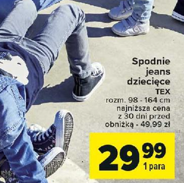 Carrefour promuje spodnie jeans dziecięce - odkryj najnowsze oferty w gazetce promocyjnej!