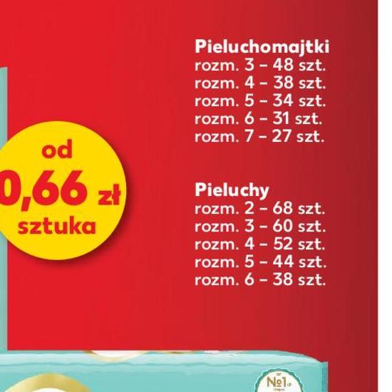 Kaufland z super ofertą na Pampers pieluchy - już od 0.66zł za sztukę!