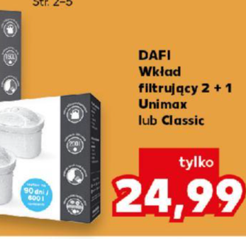 Kaufland promuje Dafi wkład filtrujący - odkryj najnowsze okazje w gazetce promocyjnej!